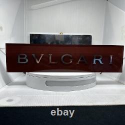 Authentic Bulgari Bvlgari Authorized Dealer Shop Display Stand Advertising sign