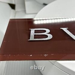 Authentic Bulgari Bvlgari Authorized Dealer Shop Display Stand Advertising sign