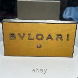 Authentic Vintage Bvlgari Authorized Dealer Shop Display Stand Advertising sign