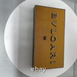 Authentic Vintage Bvlgari Authorized Dealer Shop Display Stand Advertising sign