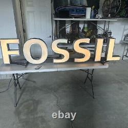 Awesome Fossil Watch Store Sign Display Color Changing