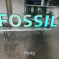 Awesome Fossil Watch Store Sign Display Color Changing