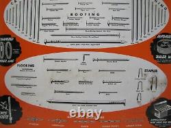 BETHLEHEM STEEL Co Pa Wire Nails Original Old Hardware Store Display Ad Sign USA