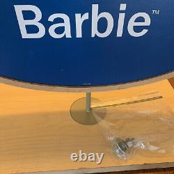 Barbie Store Display Sign Wood With Base Double Sided