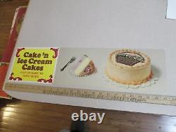 Baskin Robbins CAKE N ice cream 1970s store display sign custom order dessert Y