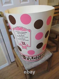 Baskin Robbins ice cream 1970s HAND PACKED CARTON 3D mobile store display sign