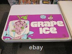 Baskin Robbins ice cream 1979 GRAPE ICE Olympics store display sign poster