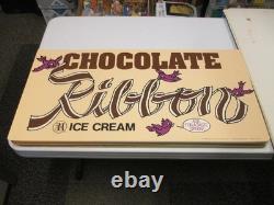 Baskin Robbins ice cream 1980 CHOCOLATE RIBBON birds store display sign poster