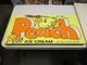 Baskin Robbins ice cream 1981 PEACH fruit cartoon store display sign poster