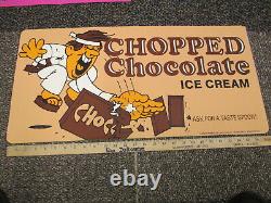 Baskin Robbins ice cream'77 store display sign kung fu karate CHOPPED CHOCOLATE