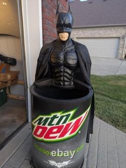 Batman Mountain Dew Store Display Cooler Rare Ad Piece for Dark Knight Rises