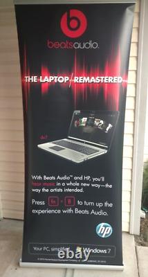 Beats Audio by Dr. Dre HP Laptop DV7 Advertisement Banner Sign with Stand & Case