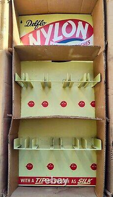 Belknap Delflo Nylon Paint Brush Store Display Sign Metal Original Box 50's 60