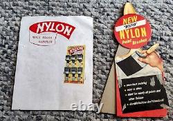 Belknap Delflo Nylon Paint Brush Store Display Sign Metal Original Box 50's 60