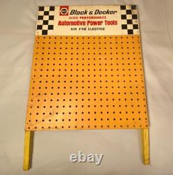 Black & Decker Automotive Power Tools Hardware Store Display Sign Vtg Pegboard