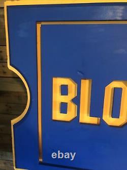 Blockbuster Video In-Store Display Wall Sign Authentic Large Sign 4 X 2 Feet