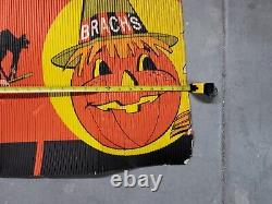 Brach's Halloween Corrugated Cardboard Store Display Piece 1977 Vintage Decor