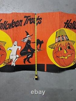 Brach's Halloween Corrugated Cardboard Store Display Piece 1977 Vintage Decor