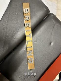 Breitling Dealer Display Sign 17.5 X 1.75