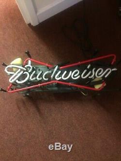 Budweiser Glass Neon light Sign Beer Bar Store Garage Party Pub Display Sign
