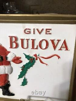 Bulova Watches Store Display Advertising Sign santa clause holiday