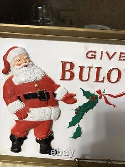 Bulova Watches Store Display Advertising Sign santa clause holiday
