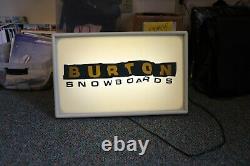 Burton Snowboard Wall Advertising light up Sign