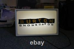 Burton Snowboard Wall Advertising light up Sign