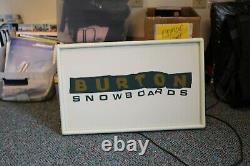 Burton Snowboard Wall Advertising light up Sign