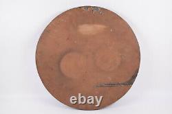 Buster Brown 17 1/2 Round Store Display Gold/Copper Toned Wall Plaque