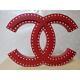 CHANEL CC Coco Wooden Sign Storefront Display Red Room Interior Rare Authentic