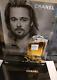 CHANEL No 5 Gold Acrylic Perfume Counter Display Advertising Art Deco Brad Pitt