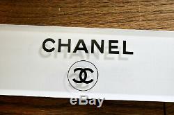 CHANEL roll of wrapping paper ribbon and store display sign