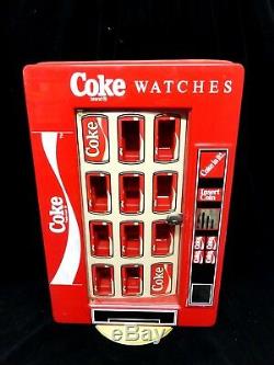 COCA COLA COKE 2 SIDED STORE WATCH DISPLAY (VINTAGE) Spinner (HOLDS 20)