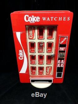 COCA COLA COKE 2 SIDED STORE WATCH DISPLAY (VINTAGE) Spinner (HOLDS 20)