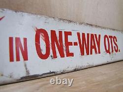 COCA-COLA QUARTS Soda Doorpush Store Display Sign Twists Off Reseals COKE QTS