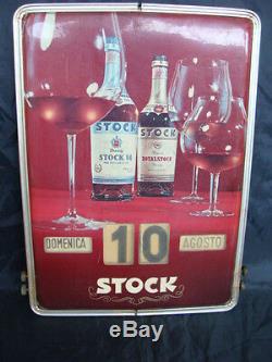 Calendario Perpetuo Stock 84 Royal Stock Vintage Old Sign Bar Italy