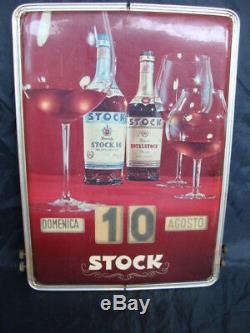 Calendario Perpetuo Stock 84 Royal Stock Vintage Old Sign Bar Italy