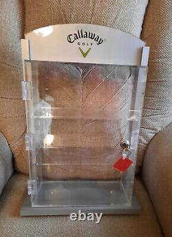 Callaway Golf Lucite Store Counter Display, Advertising with Working Key