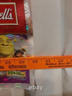 Campbell Soup Advertising Retail Store Display Sign Shrek Foil Dream Works Rare