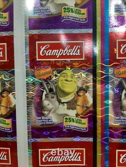 Campbell Soup Advertising Retail Store Display Sign Shrek Foil Dream Works Rare