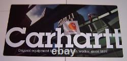 Carhartt Vinyl/Plastic Advertisement Sign Carhartt Store Display Since 1889 #1