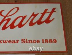 Carhartt Workwear Since 1889 Tin Advertising Sign Embossed 24 X 12