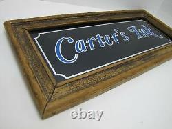 Carter's Ink Store Display Advertising Sign Wooden Frame General Store Ad