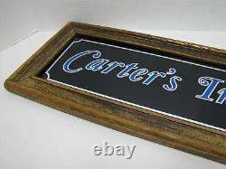 Carter's Ink Store Display Advertising Sign Wooden Frame General Store Ad