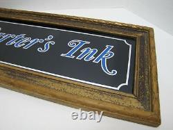 Carter's Ink Store Display Advertising Sign Wooden Frame General Store Ad