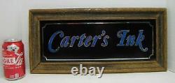 Carter's Ink Store Display Advertising Sign Wooden Frame General Store Ad