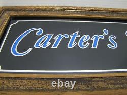 Carter's Ink Store Display Advertising Sign Wooden Frame General Store Ad