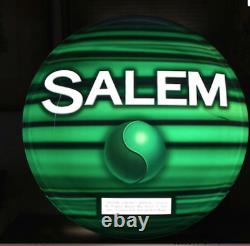 Cigarette Vendor Sign Salem Electric Button Plug-In Cigar Store Display Vintage