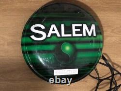 Cigarette Vendor Sign Salem Electric Button Plug-In Cigar Store Display Vintage